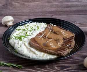 Beef steak Mashed potato